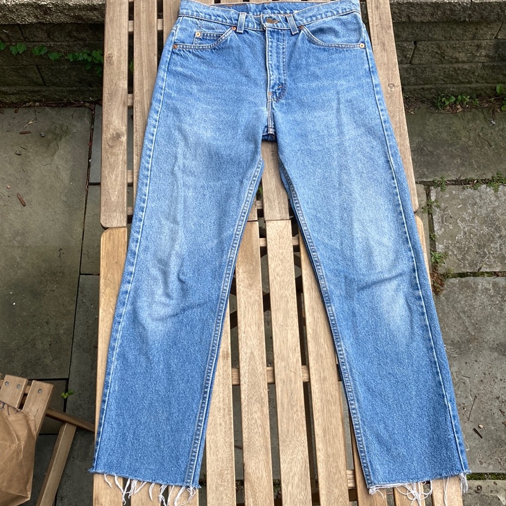 Vintage Orange Tab Medium Wash Levi 506 30w 28L